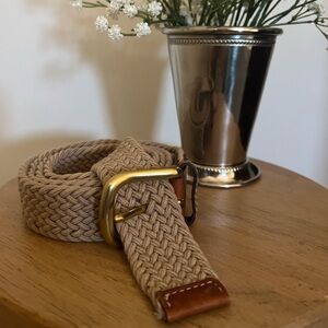 LANDS’ END Vintage Woven Stretch Braid Belt, size M